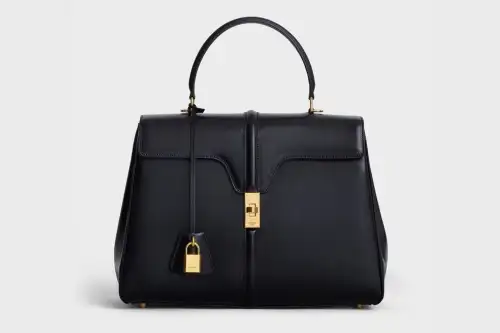 Celine Classique 16 Bag In Satinated Calfskin Black Featured image