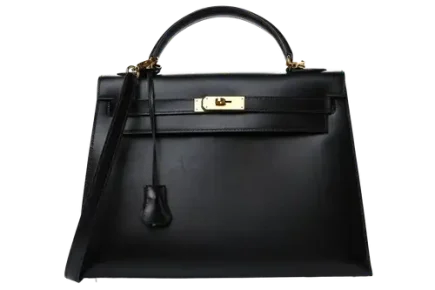 Hermes Kelly 32 Bag in Box Sellier Black Featured image