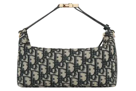 Medium DiorTravel Nomad Pouch x Dior Oblique Jacquard Blue Featured image