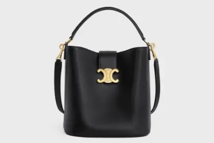 Celine Medium Bucket Louise In Smooth Calfskin Black Featured image